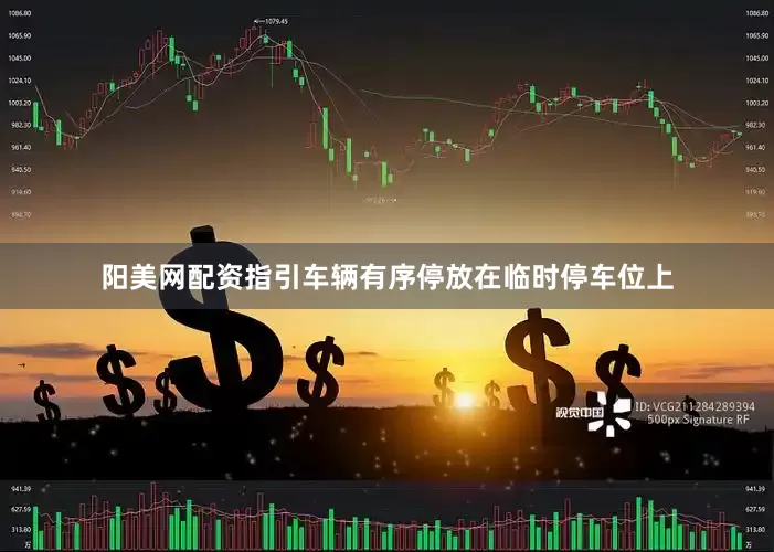 阳美网配资指引车辆有序停放在临时停车位上